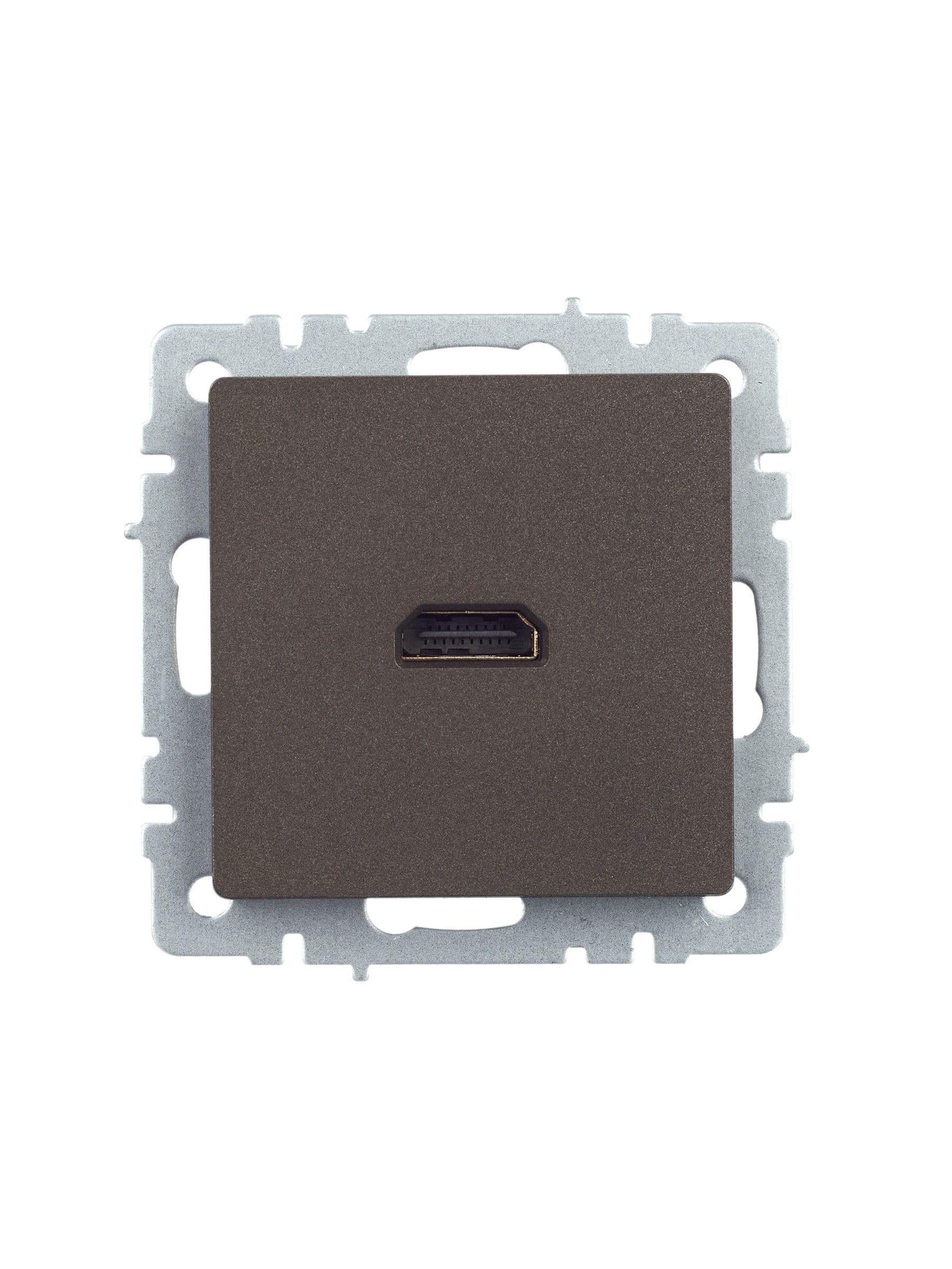 BRITE Розетка HDMI РHDMI-0-БрТБ темная бронза