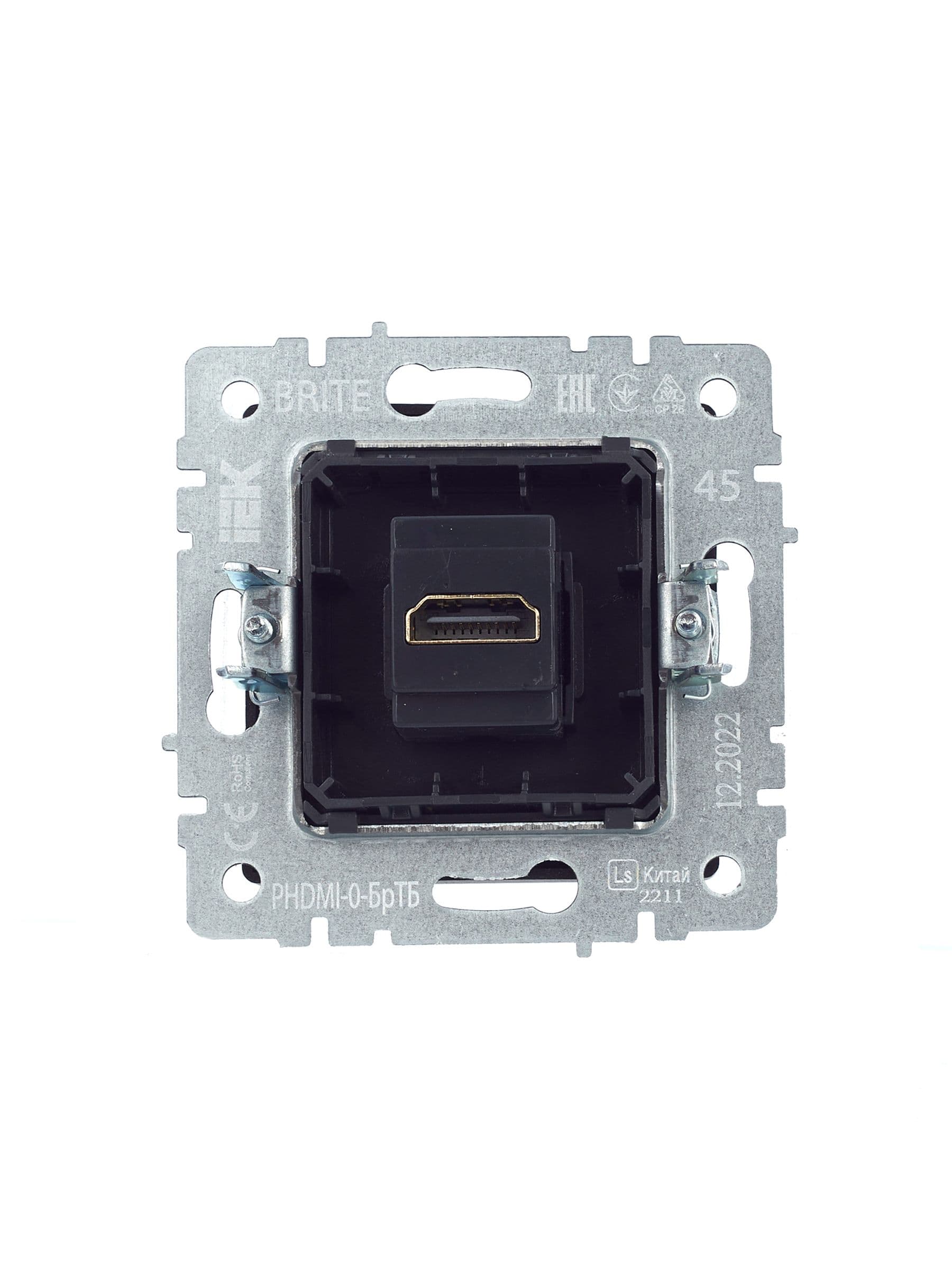 BRITE Розетка HDMI РHDMI-0-БрТБ темная бронза