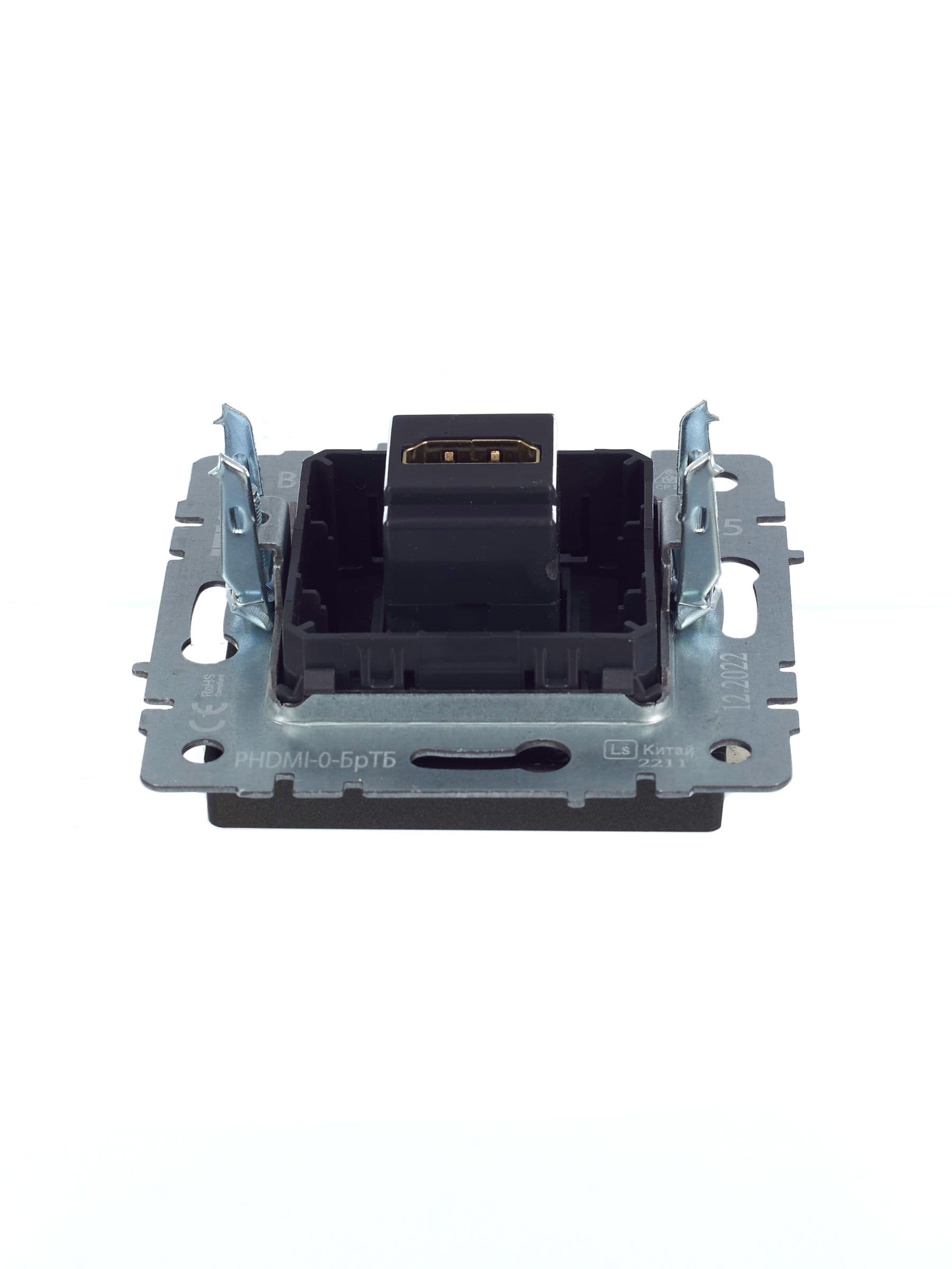BRITE Розетка HDMI РHDMI-0-БрТБ темная бронза