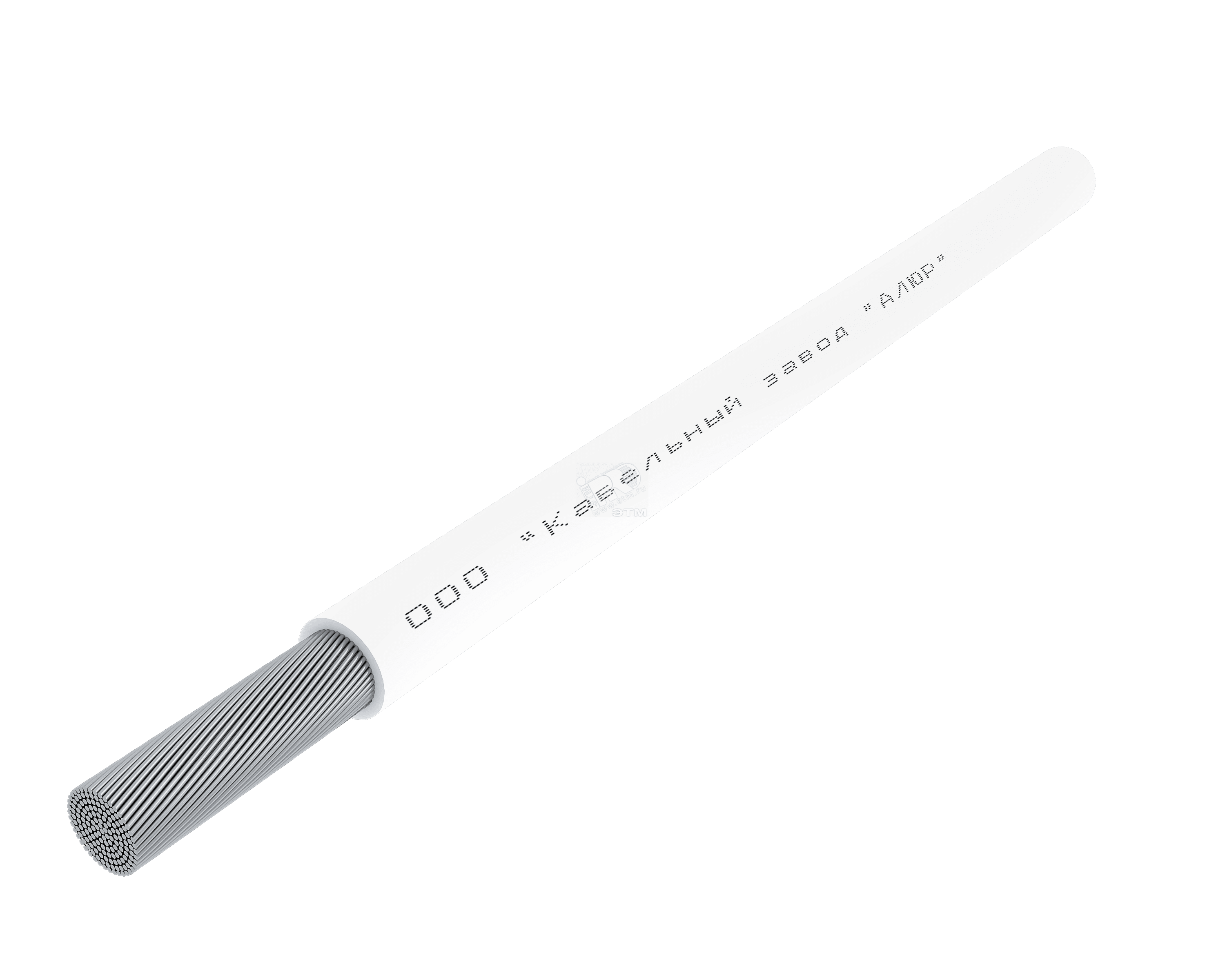 Провод силовой ПАВ 1х16 белый однопроволочный барабан