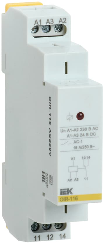 Реле промежуточное OIR 1 контакт (16А) 230 В AC