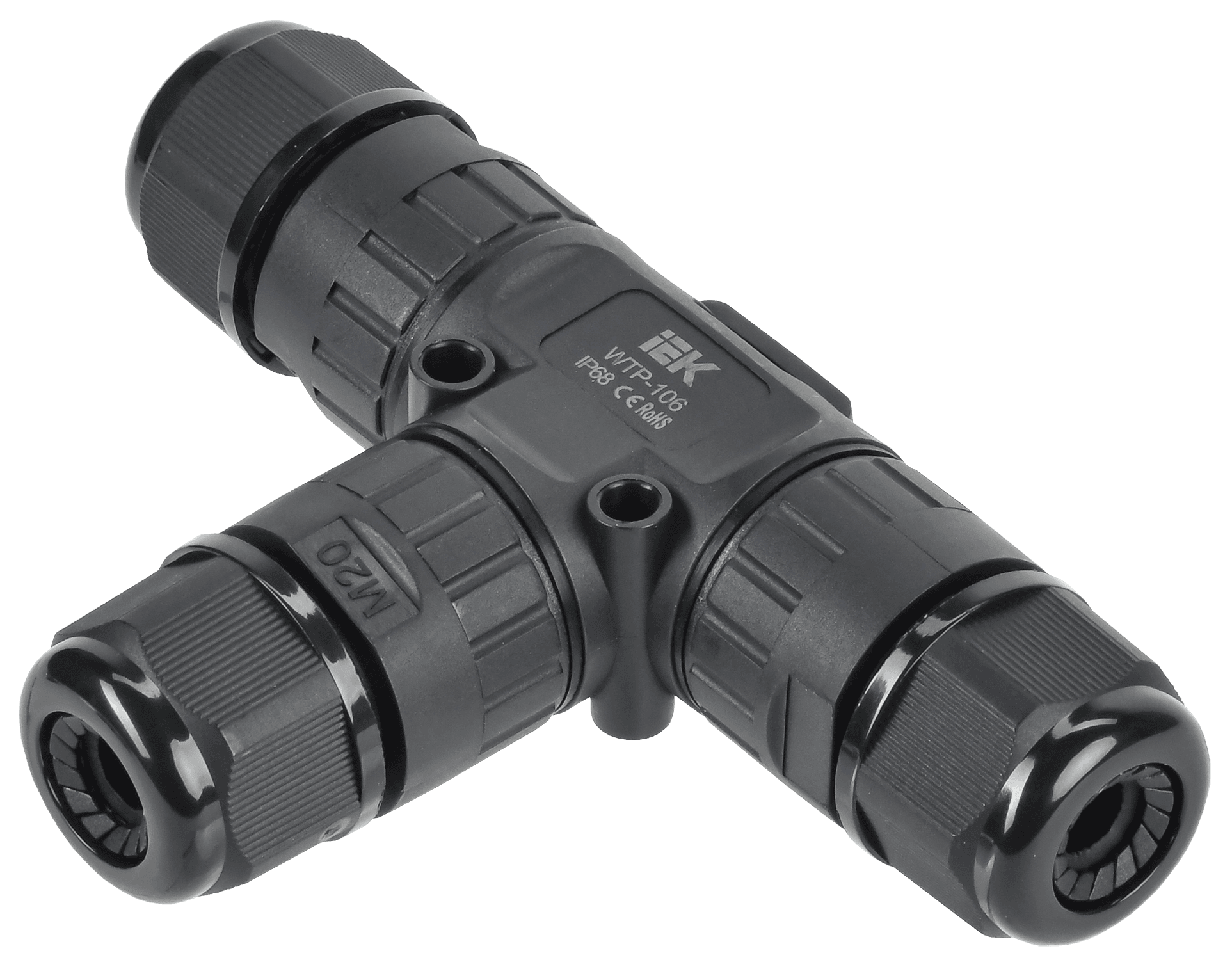 Коннектор кабельный герметичный WTP-106 3 PIN IP68