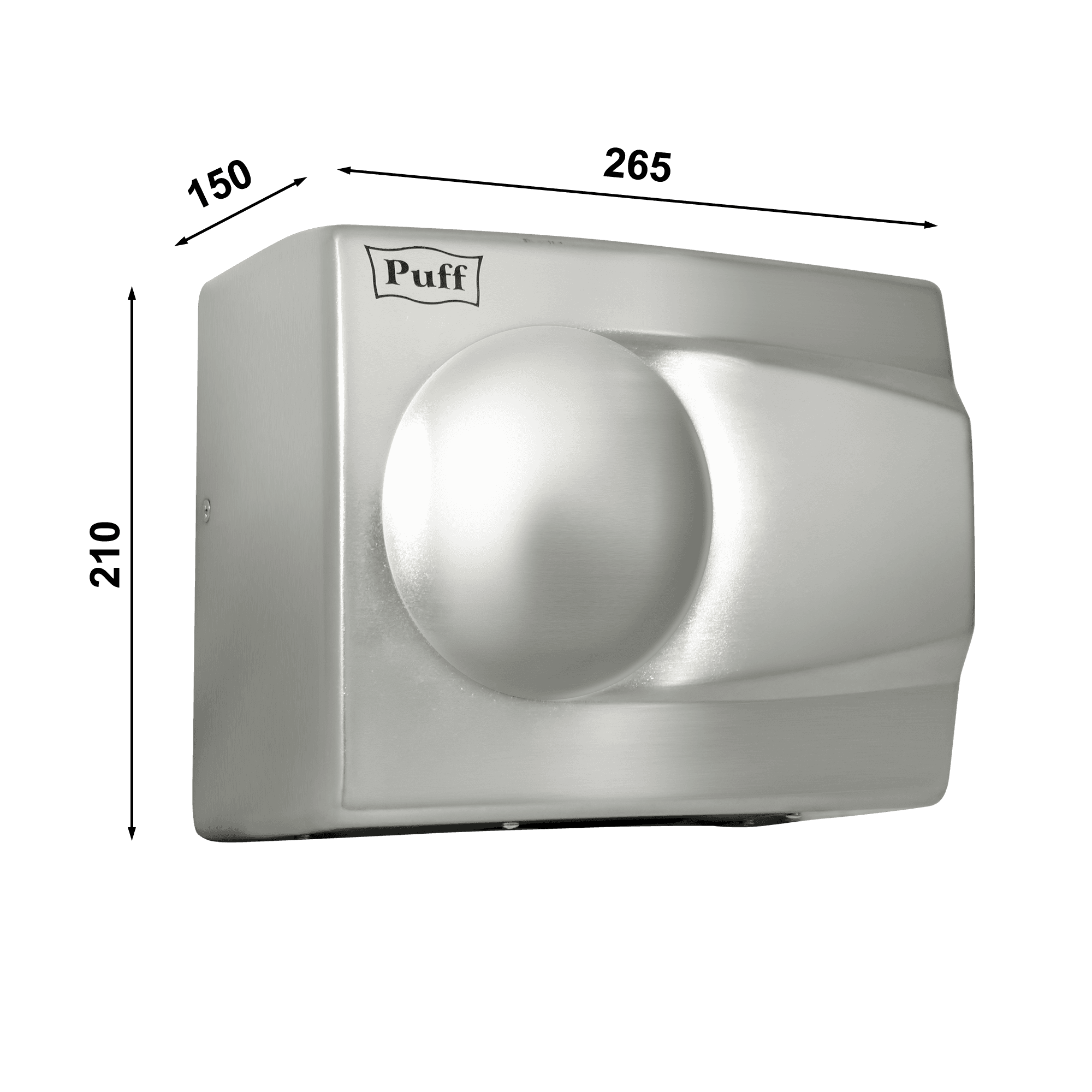 Сушилка для рук электрическая PUFF-8828 1.5кВт