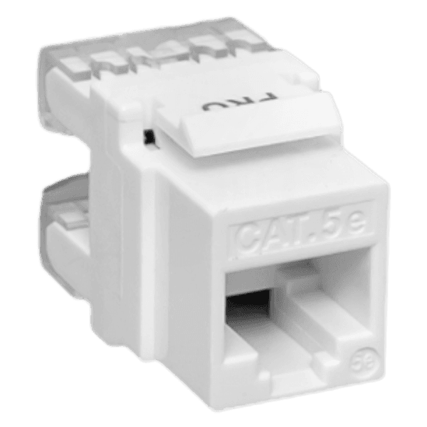 Модуль Keystone TERACOM PRO Cat.5E RJ-45 неэкранированный 110 IDC 180 градусов белый