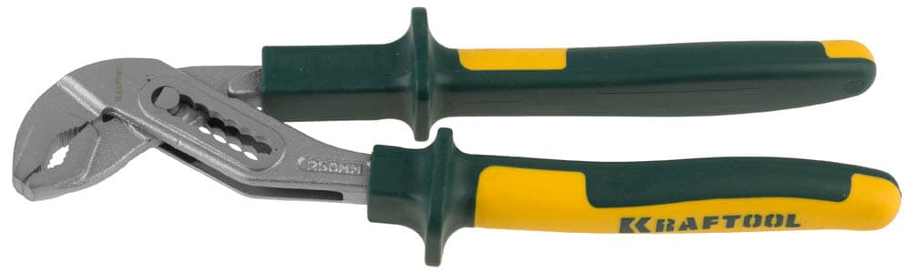 Клещи ''KRAFT-MAX'', переставные, Cr-Mo, маслобензост двухкомп рукоятки, шарнирное соединение с повыш износост, 250мм,