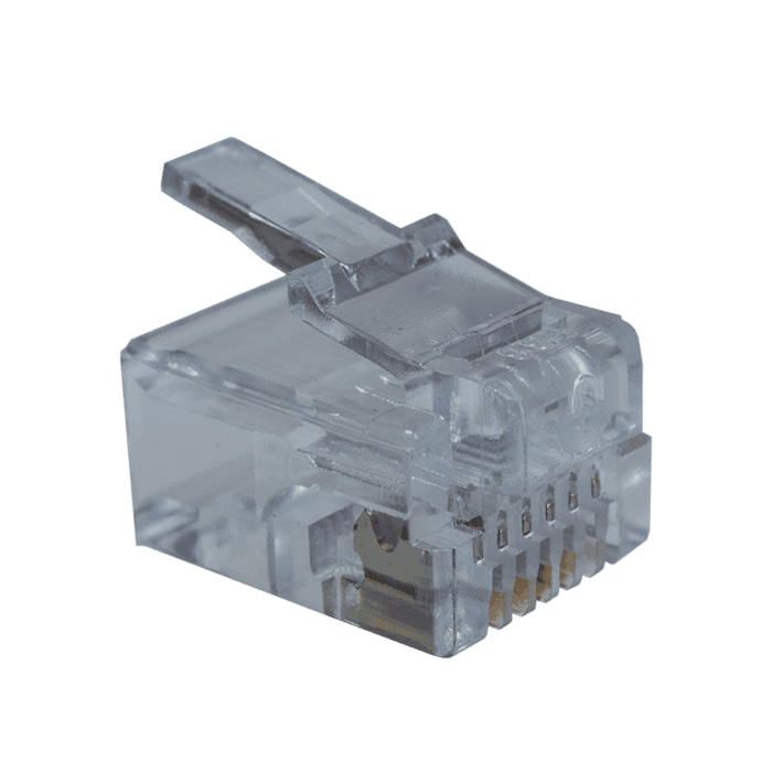 Коннекторы 6P6C (Телефонные разъемы) (RJ-11) Уп. 100шт.