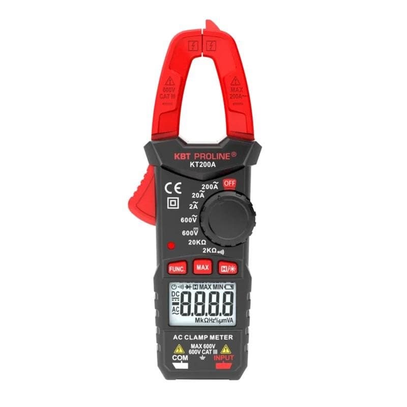 Клещи токовые цифровые КТ 200А серия PROLINE