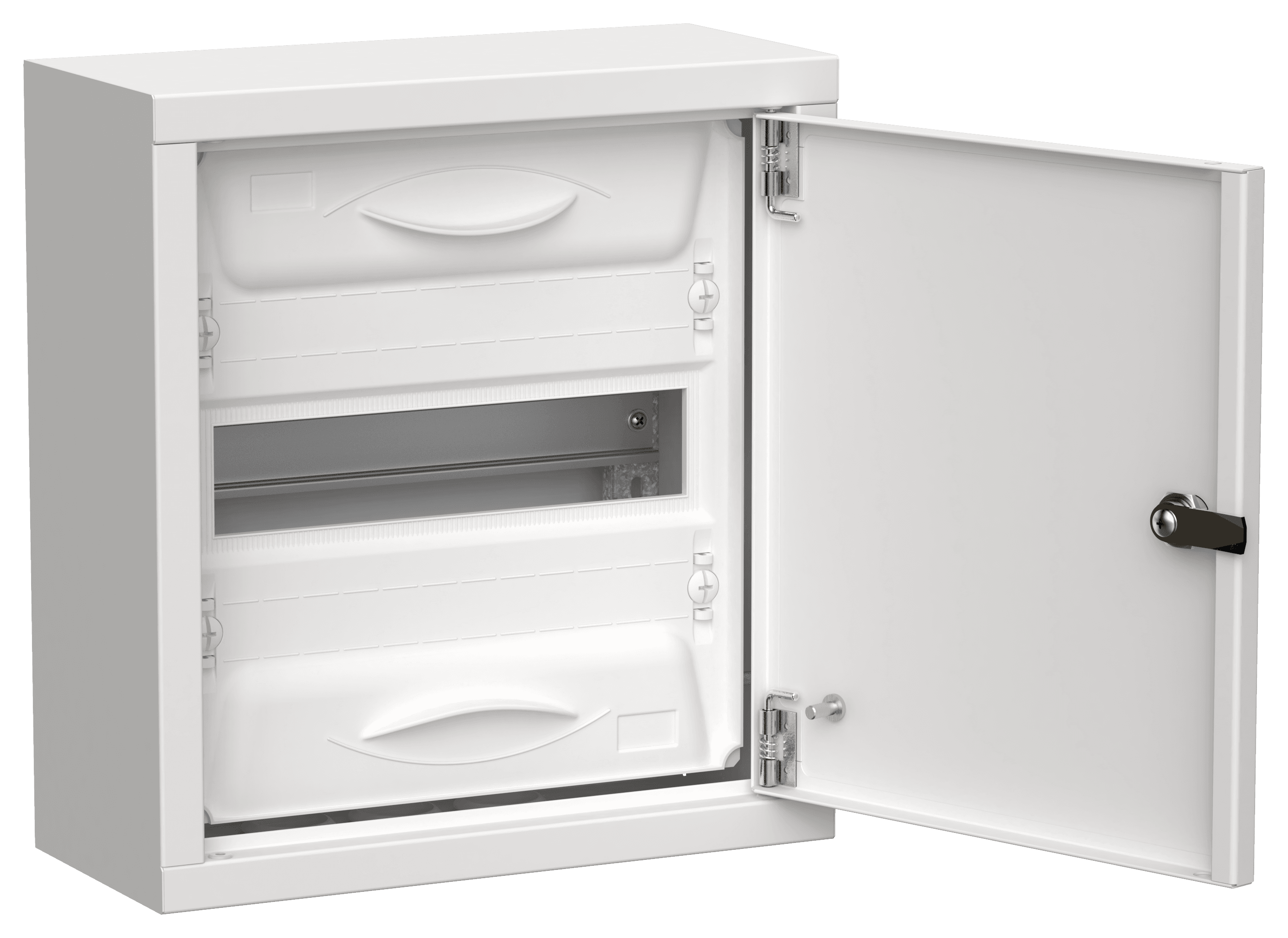 TITAN 5 Корпус металлический ЩРн-12 (1х12) 335х310х140мм IP31 белый (одна дверь) IEK