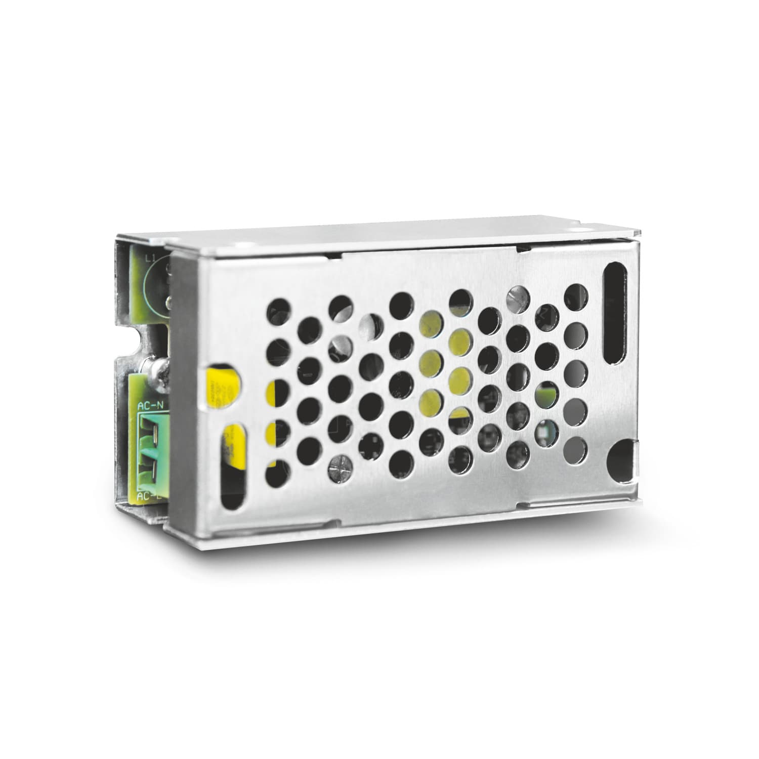 Блок питания для светодиодной ленты 15 Вт AC 100-264В Uвых 12В IP20 77х48х20мм Black