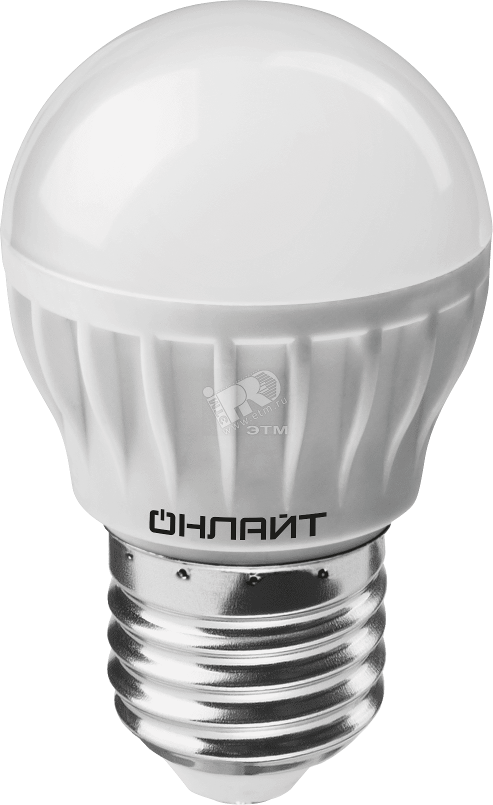 Лампа светодиодная LED 6вт E27 теплый матовый шар
