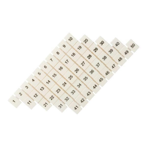 Маркеры для UT/ST/Push-in 2,5 с нумерацией 1-50 (100 шт.) EKF