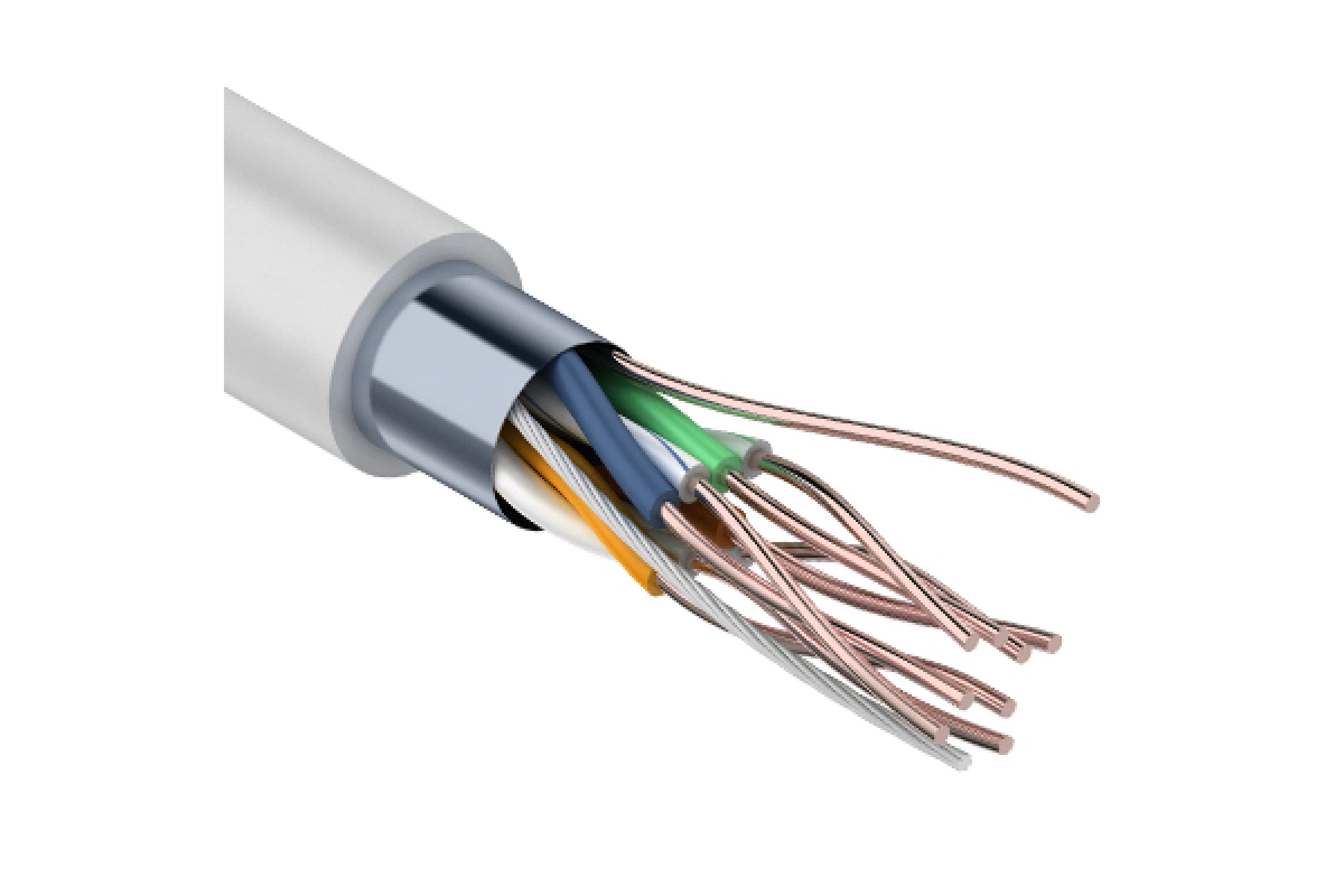 Витая пара F/UTP 4PR 24AWG CAT5e PVC INDOOR SOLID серый