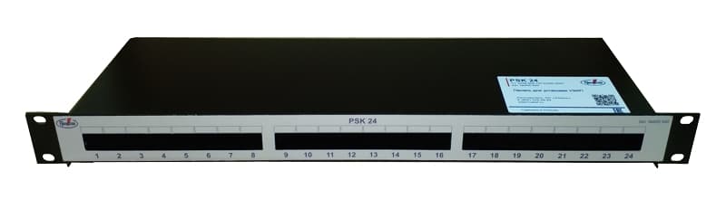 УЗИП ГРОЗОСТОП PSK 24, Панель управления для установки модулей в 19-ти дюймовую стойку