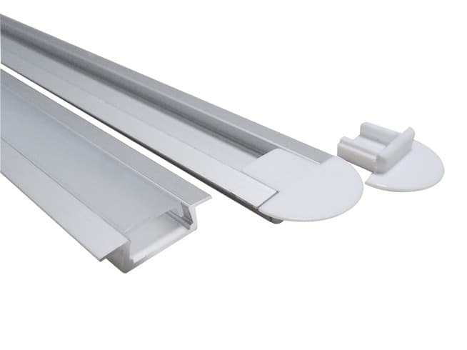 Профиль к LED ленте PAL 2206 врезной анодированный (2м)