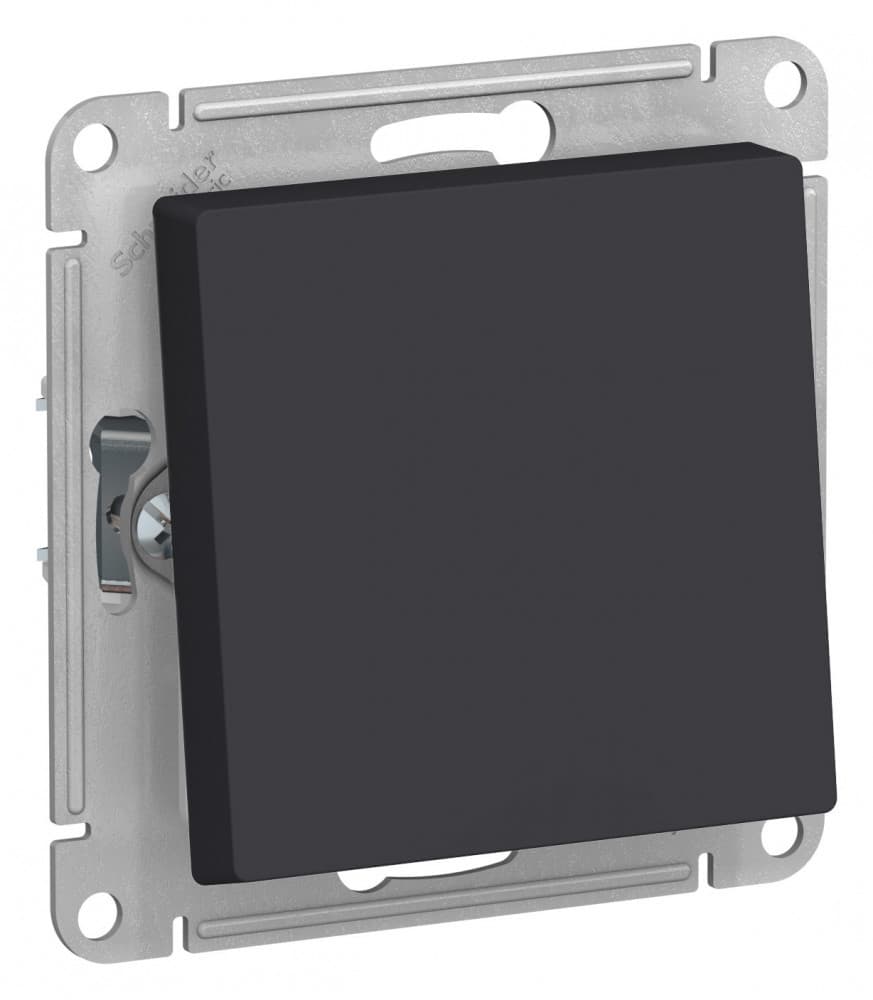 ATLASDESIGN AQUA 1-клавишный ПЕРЕКЛЮЧАТЕЛЬ IP44, сх.6, 10АХ, механизм, КАРБОН