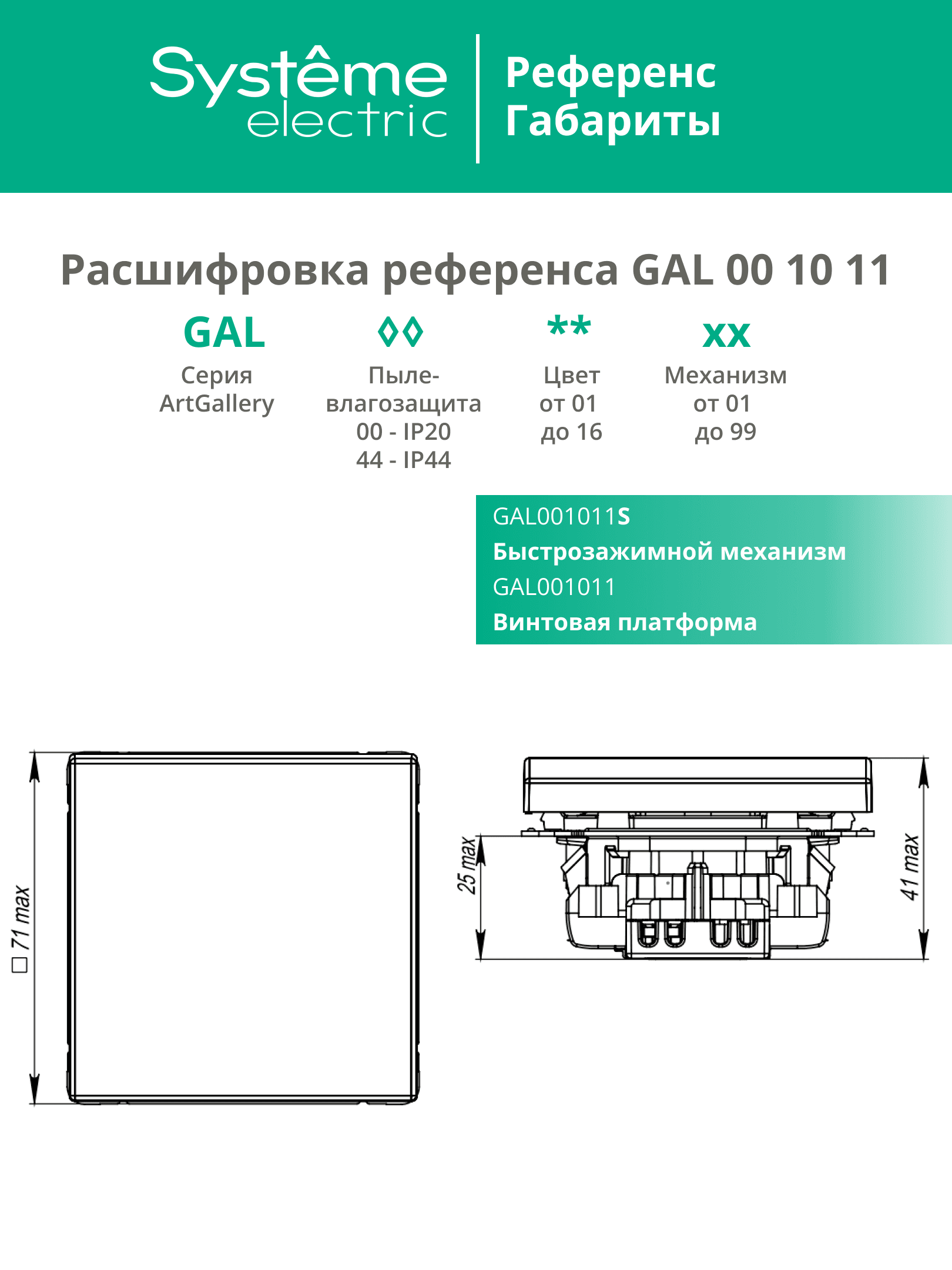 ARTGALLERY 1-клавишный выключатель, сх.1, 10АХ, карбон