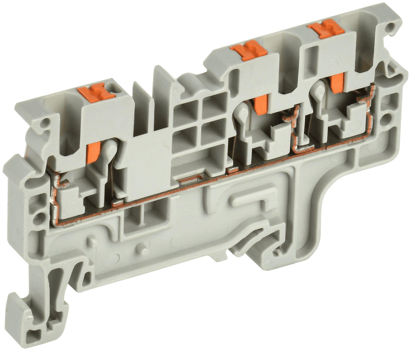 ARMAFIX Клемма пружинная Push-in CP-MC 3 вывода 2,5мм2 серая IEK