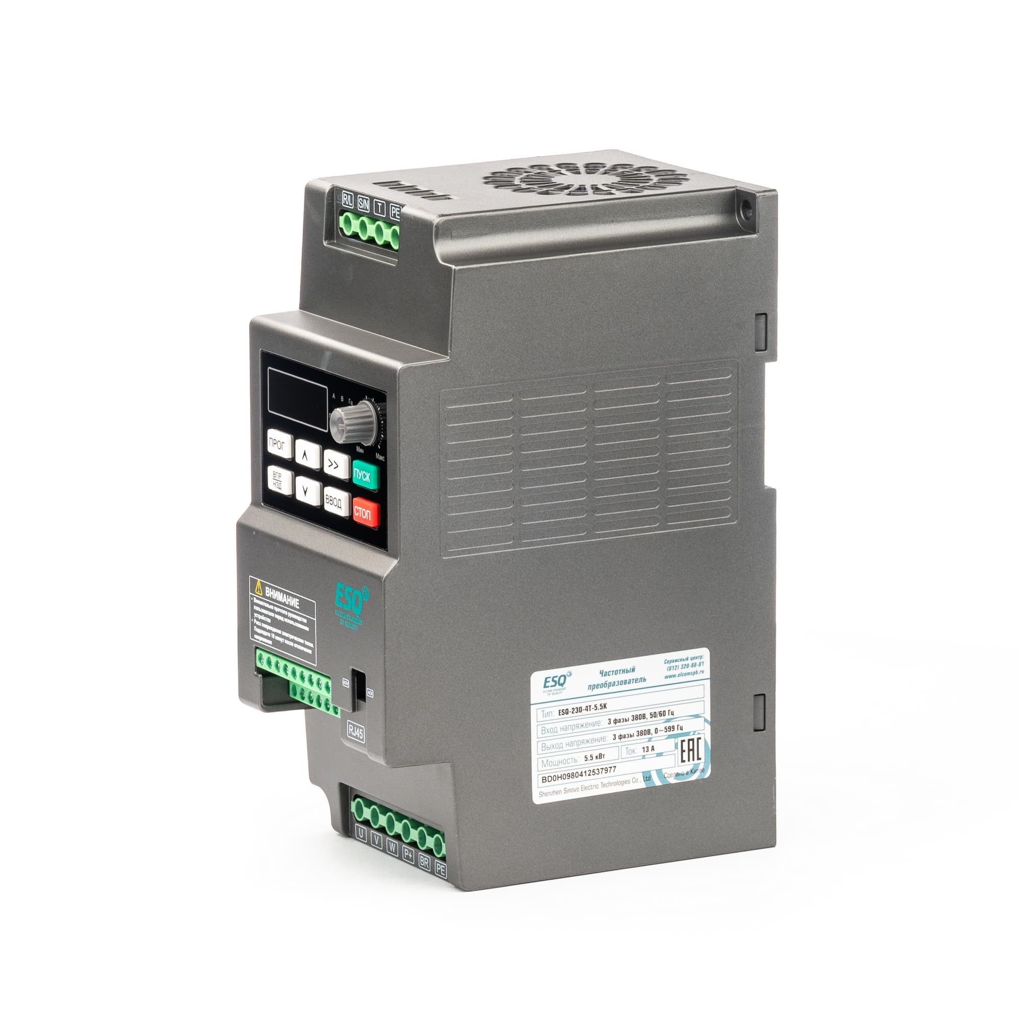 Преобразователь частоты ESQ-230-4T-5.5K 5.5 кВт, 380В
