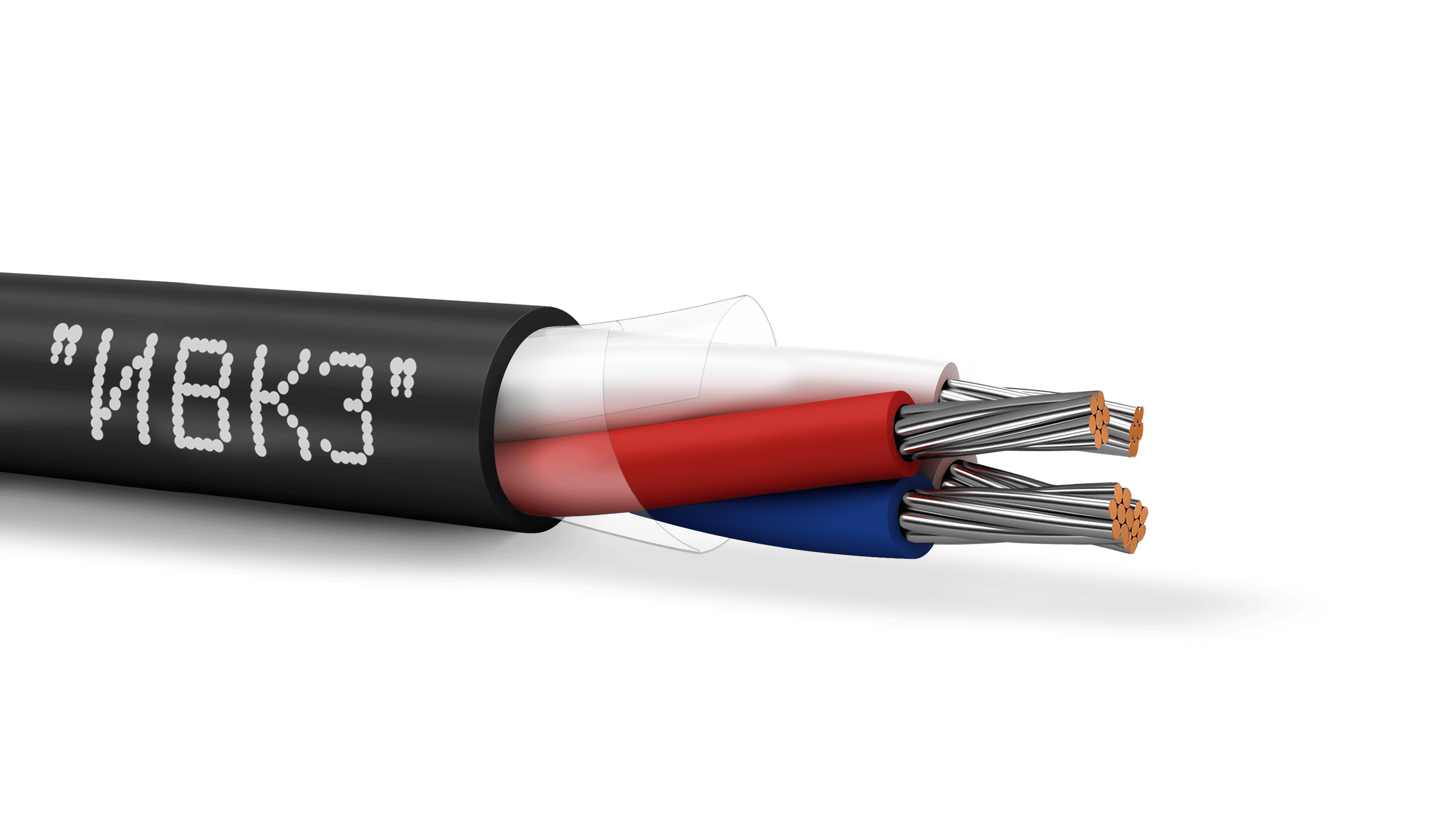 Кабель монтажный МКШВнг(A)-HF 2х2х0.75  ТРТС