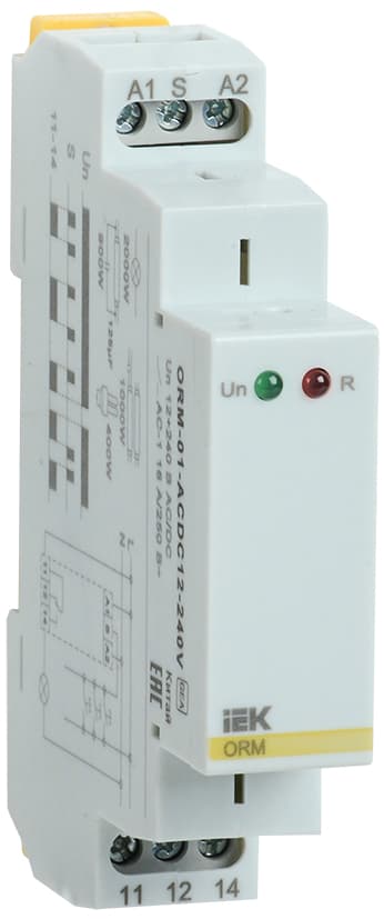 Реле импульсное ORM. 1 конт. 12-240 В AC/DC