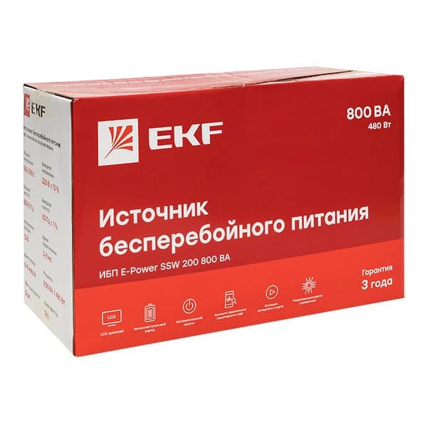 Источник бесперебойного питания E-Power SSW200 800 ВА