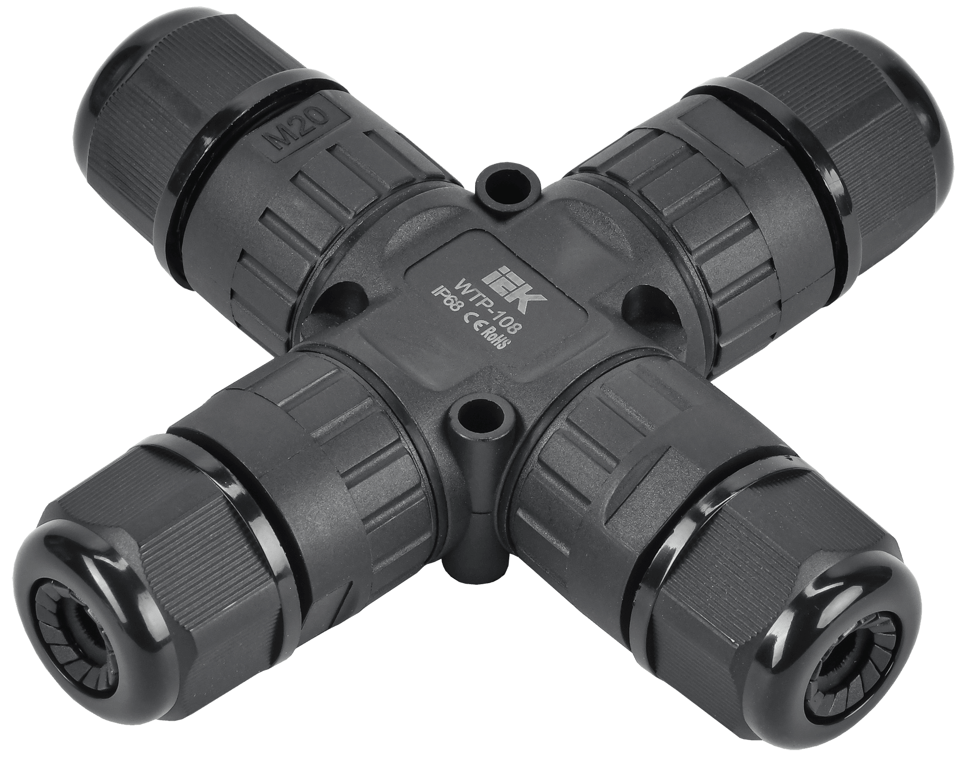 Коннектор кабельный герметичный WTP-108 3 PIN IP68 IEK