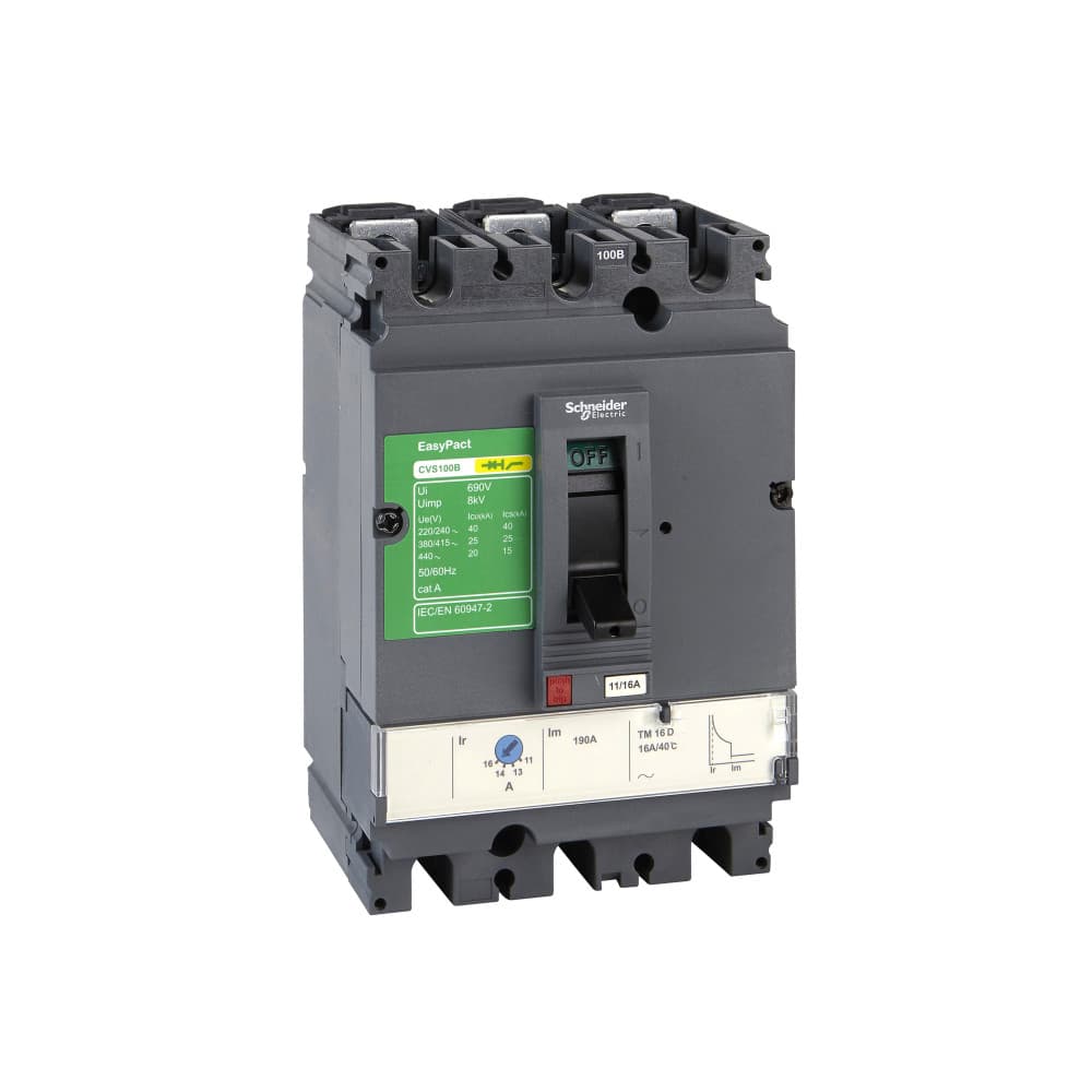 Выключатель автоматический 100B 25kA 3P 16A EasyPact CVS