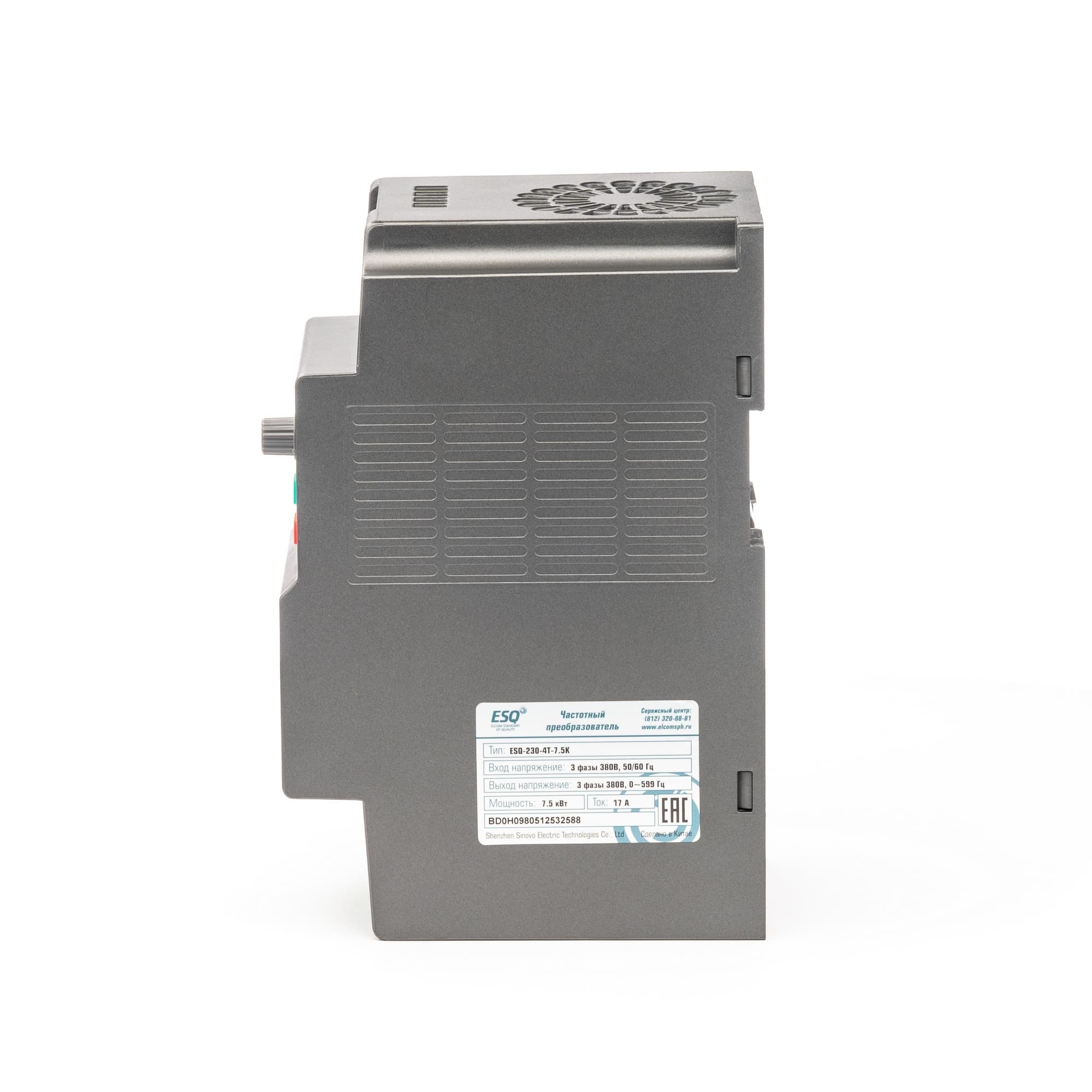 Преобразователь частоты ESQ-230-4T-7.5K 7.5 кВт, 380В