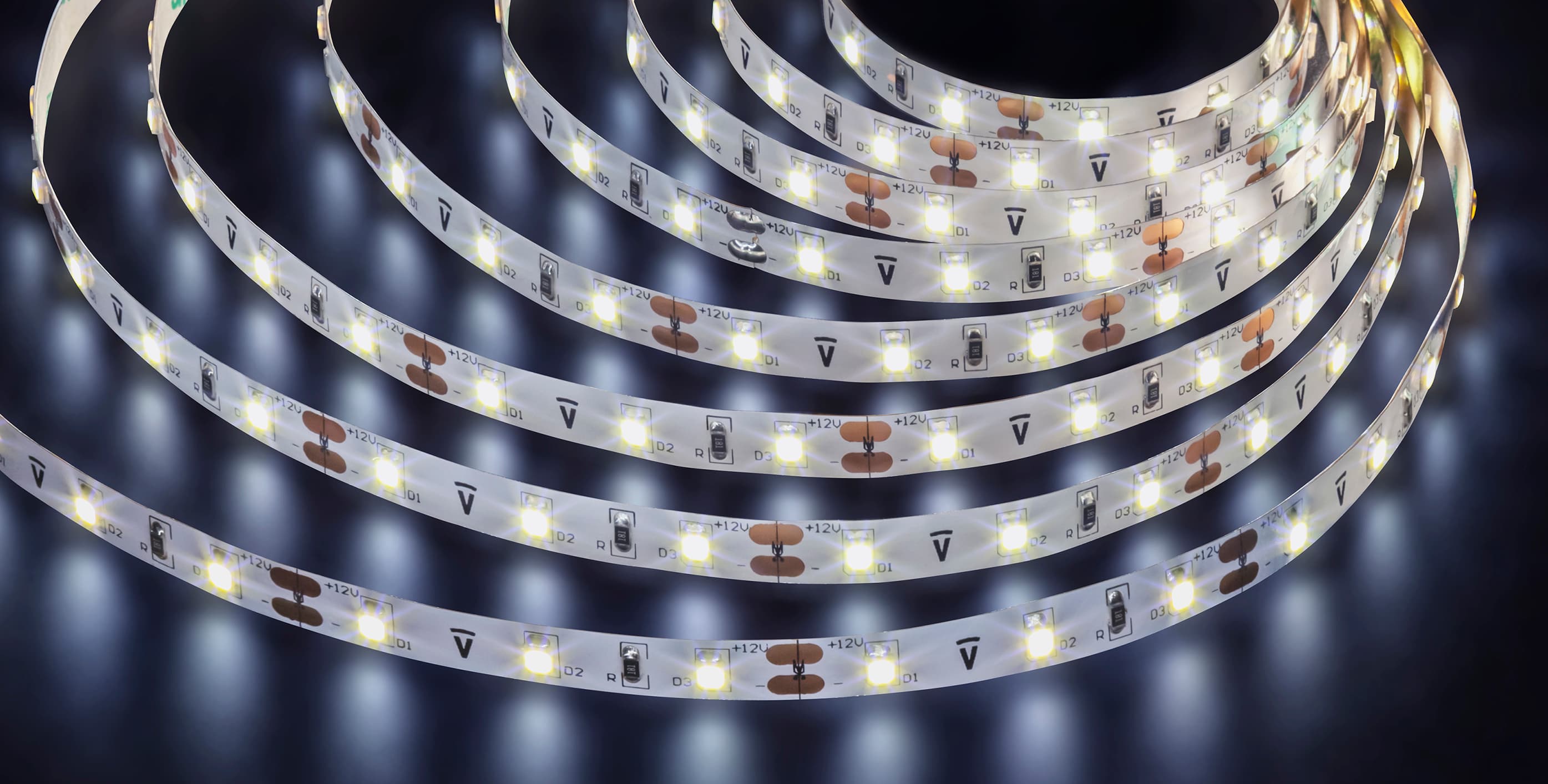 Лента светодиодная 4.8Вт/м 12В 6000К IP20 60LED/м NLS-3528-PRO 5м