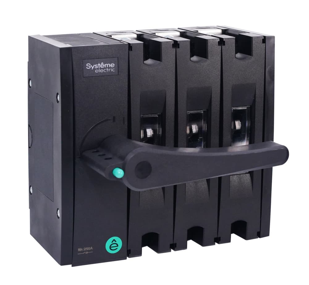 ВЫКЛ.-РАЗЪЕДИНИТЕЛЬ SYSTEMEPACT SD250 3P 250A РУКОЯТКА СЛЕВА ФРОНТ._РУКОЯТКА ЗАКАЗЫВАЕТСЯ ОТДЕЛЬНО