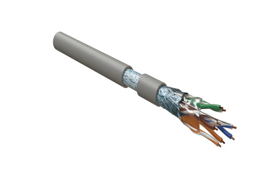 Витая пара F/UTP кат 5e 4 пары 24 AWG LSZH 305м серый