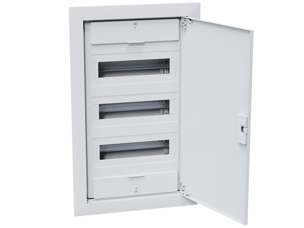 Щит  ЩРВ-п-36 белый с белой дверью IP40 OptiBox PRO
