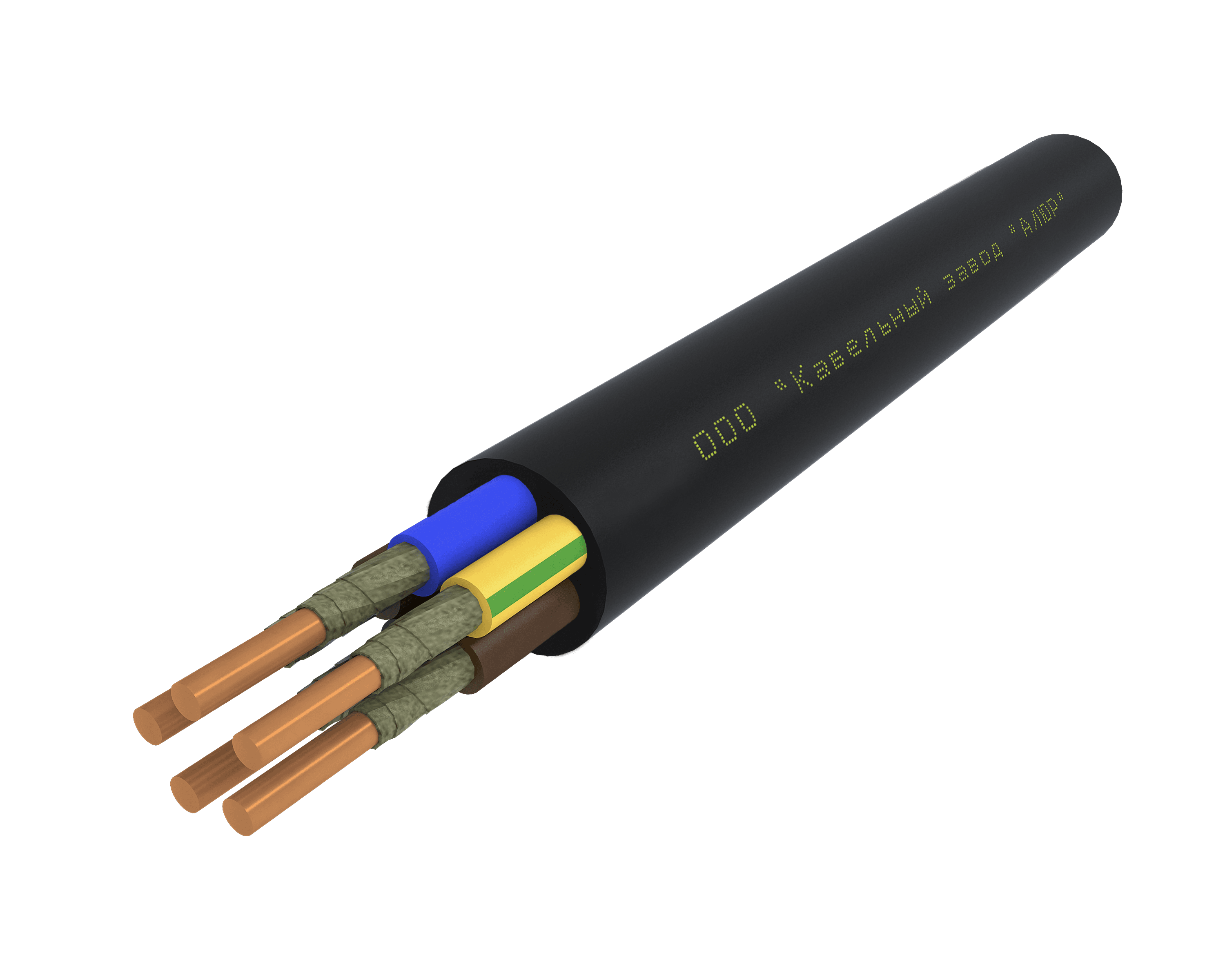 Кабель силовой ВВГнг(А)-FRLS 5х4 (N.PE)-0.66 однопроволочный барабан ТУ завода