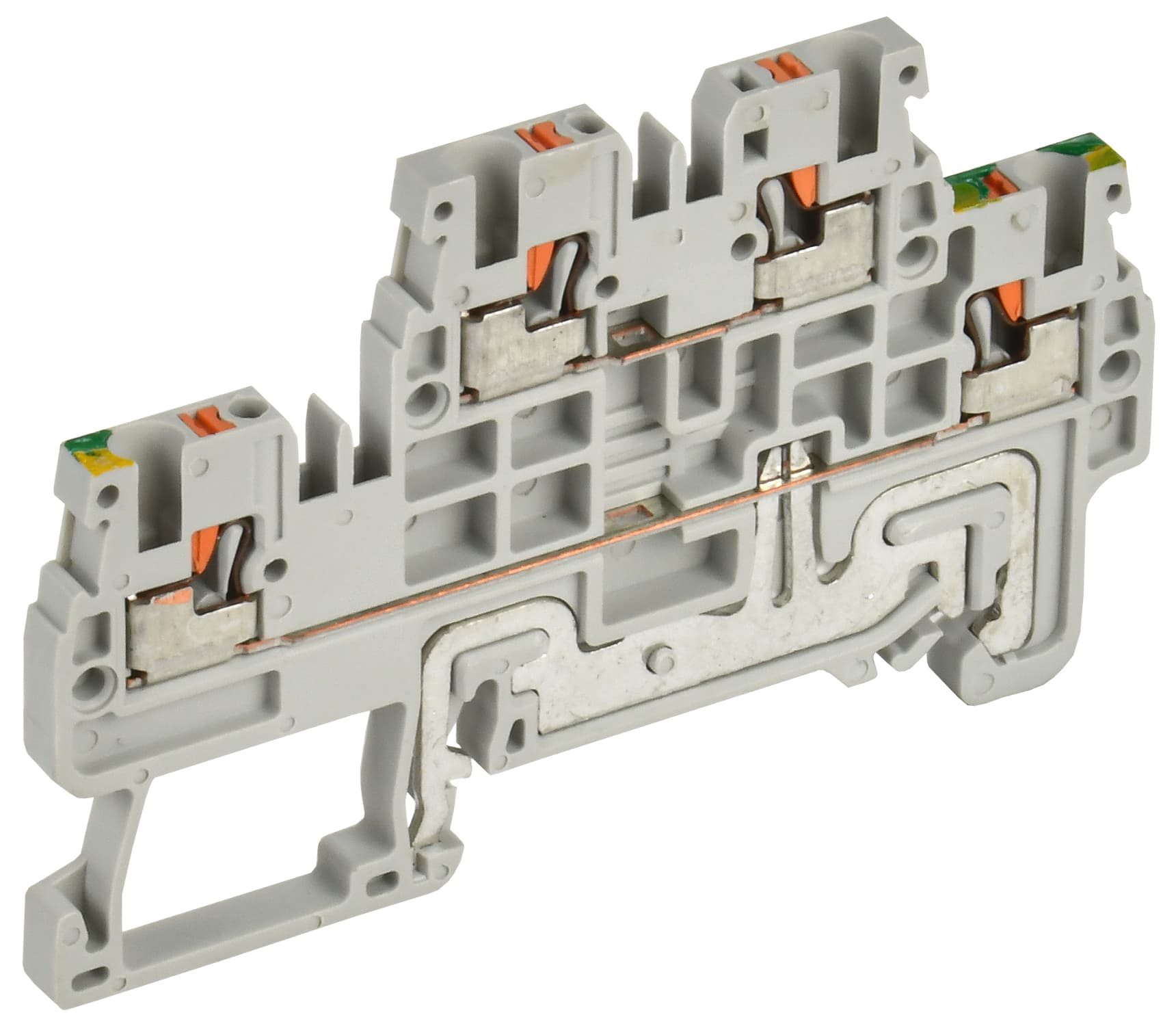 ARMAFIX Клемма пружинная Push-in CP-ML-PEN 2 ур. земля-низ 1,5мм2 серая IEK