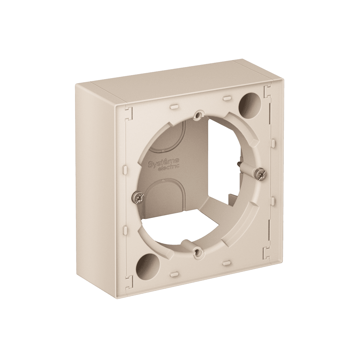 Коробка ATLASDESIGN для наружного монтажа бежевый