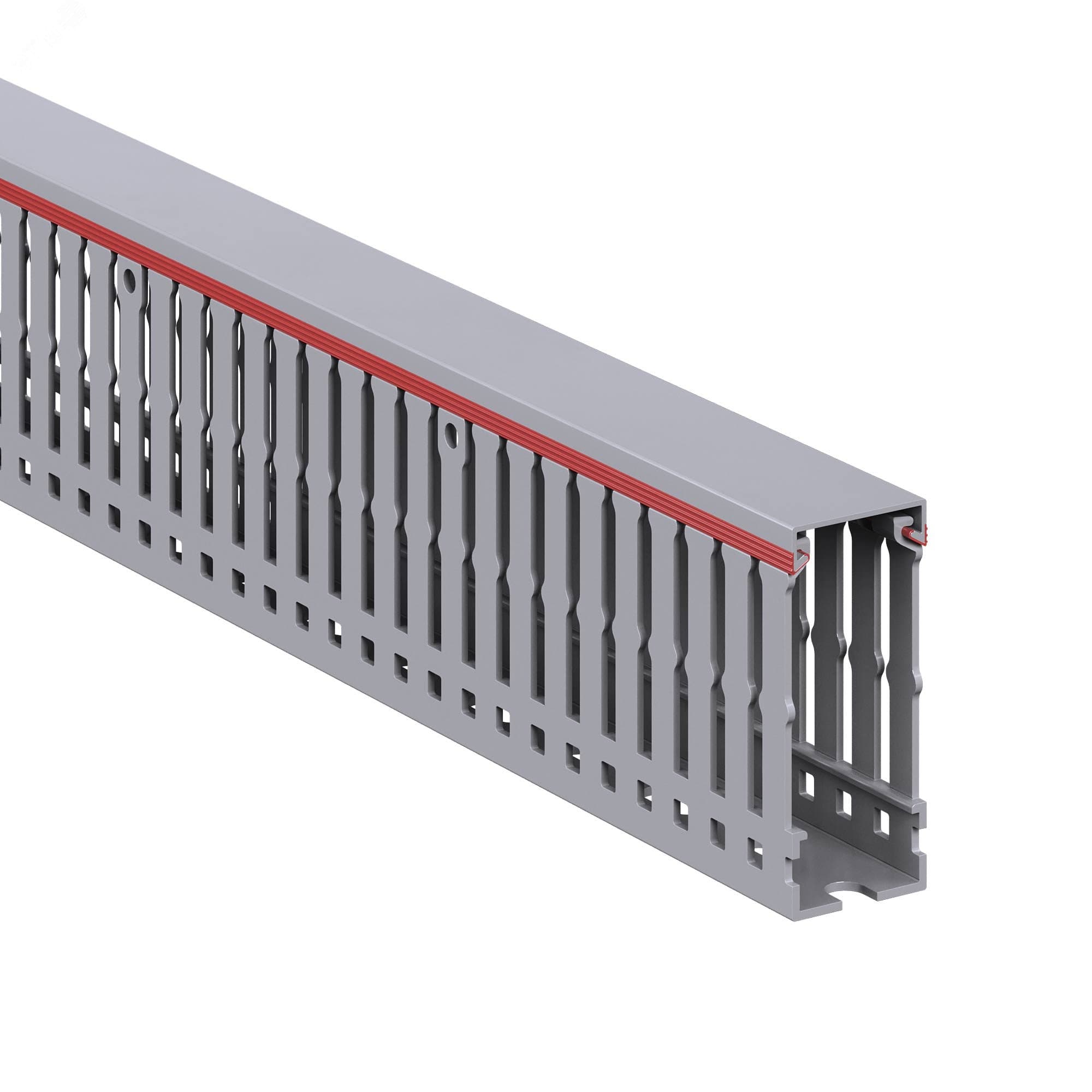 Короб перфорированный RL6 25x60 серый QUADRO