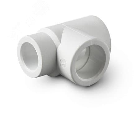 Тройник переходной 20x25x20 полипропиленовый PPR белый