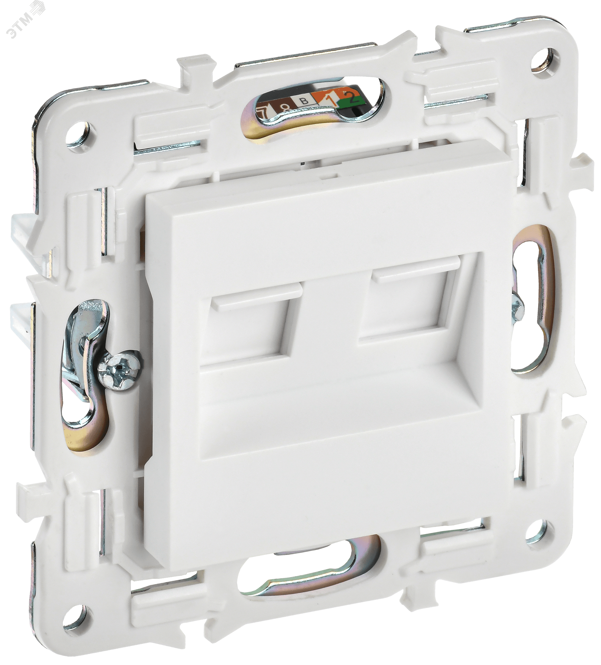 SKANDY Розетка компьютерная двойная RJ45 кат.6 SK-K04W арктический белый IEK