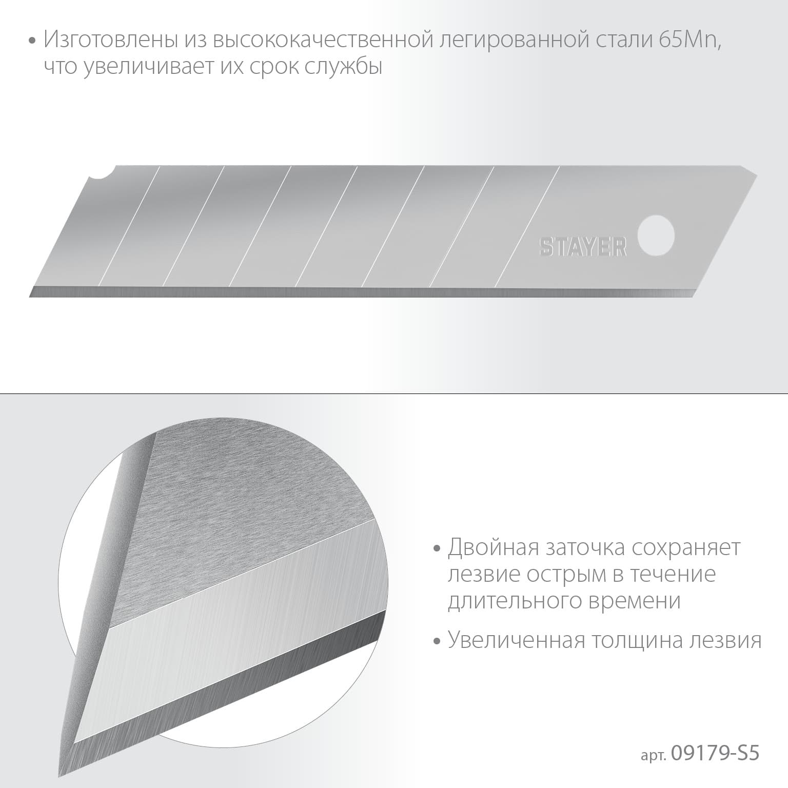 Лезвия для ножа 25 мм