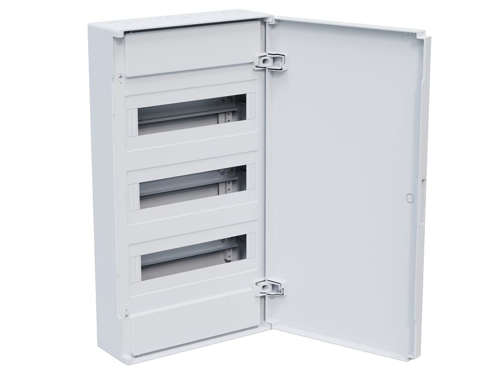 Щит  ЩРН-п-36 белый с белой дверью IP40 OptiBox PRO