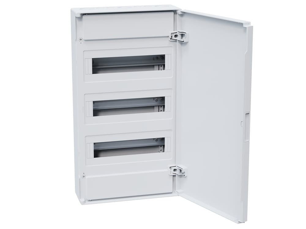 Щит  ЩРН-п-36 белый с белой дверью IP40 OptiBox PRO