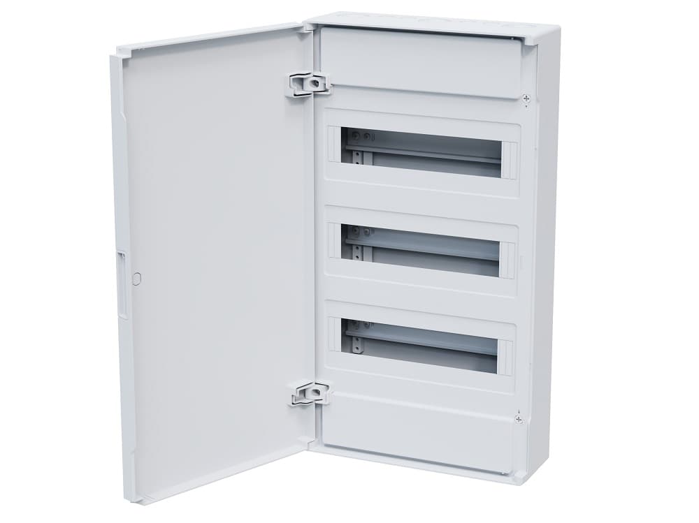 Щит  ЩРН-п-36 белый с белой дверью IP40 OptiBox PRO