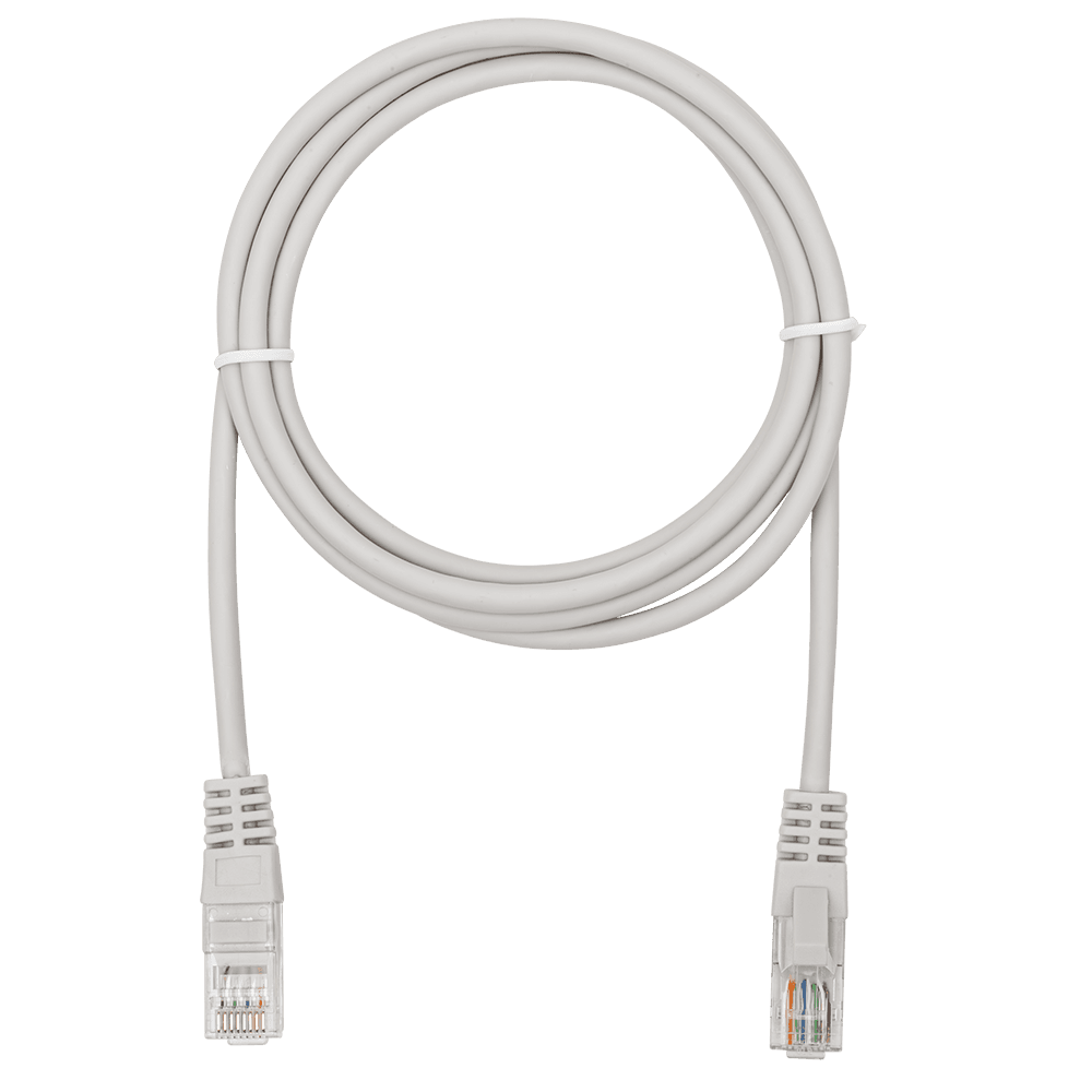 Патч-корд UTP 5e 4x2 26AWGCu LSZH серый 1.5м