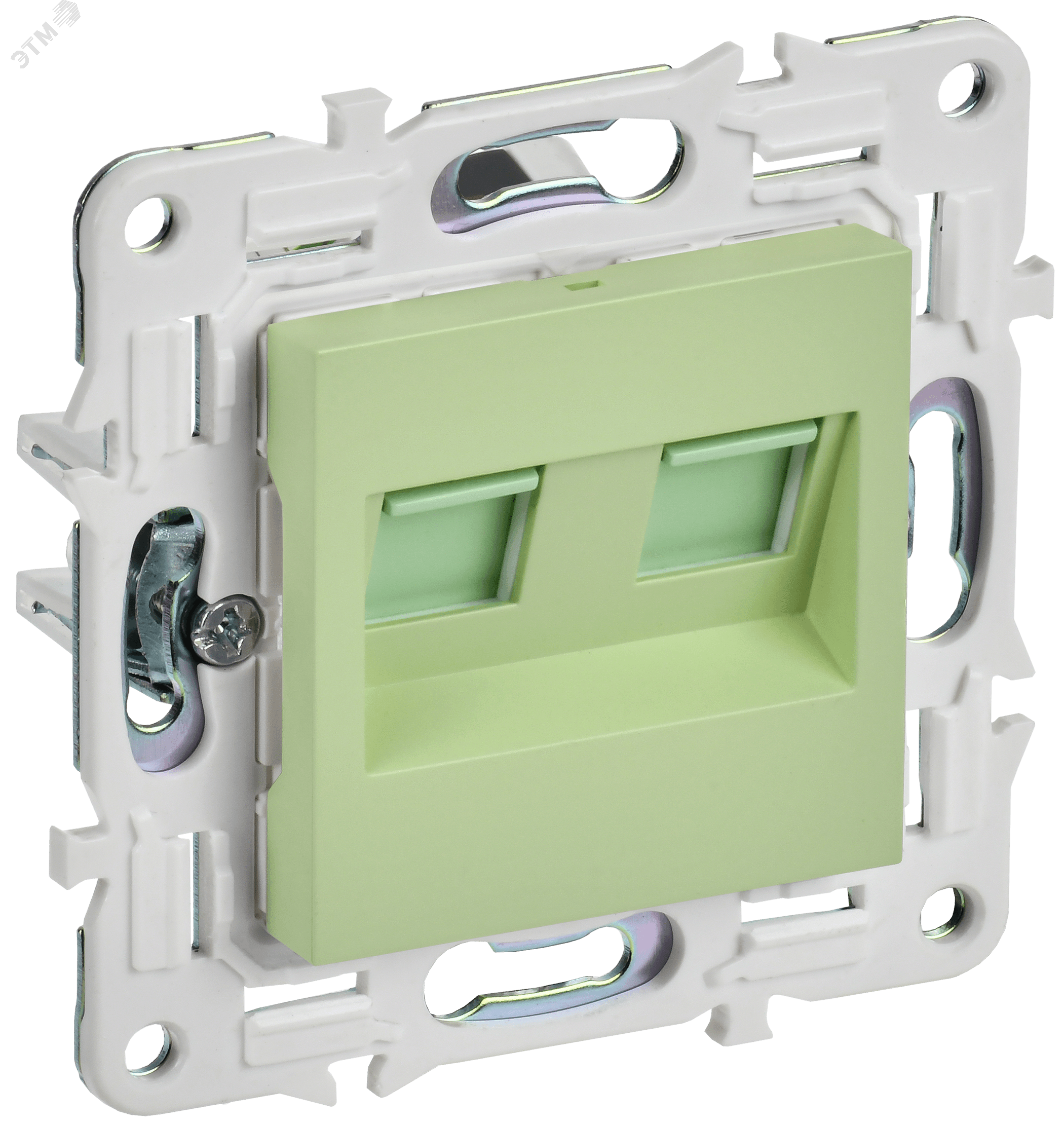 SKANDY Розетка компьютерная двойная RJ45 кат.5E SK-K03G мятный IEK
