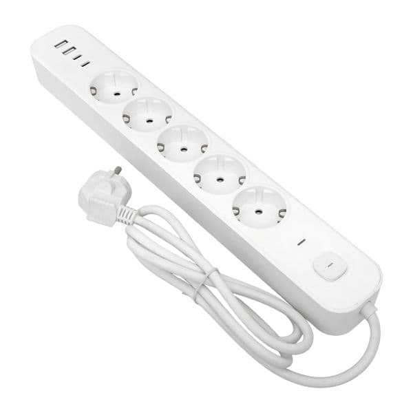 Удлинитель LUX 5 гнезд 2USB 2,4А+2type-C 5 метров 1,5мм2