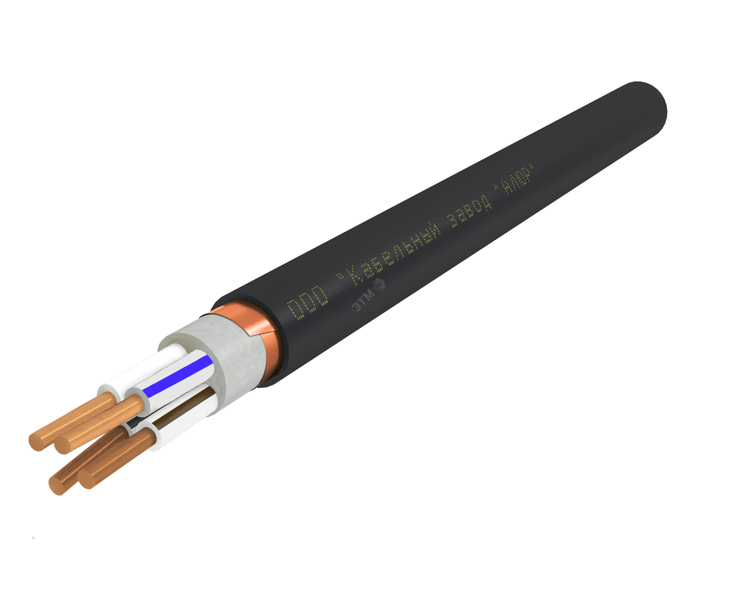 Кабель силовой ВВГЭнг(А)-LS 4х4.0 ок(N)-0.66 Ч. бар