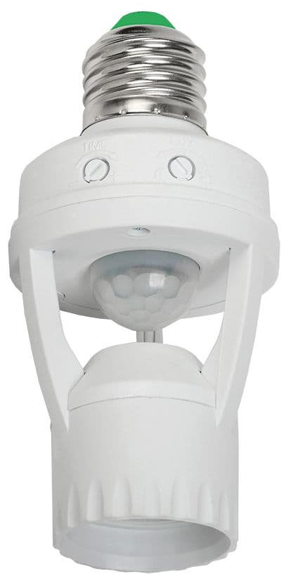 Датчик движения ДД-045 E27 60Вт 360град 6м IP20 белый
