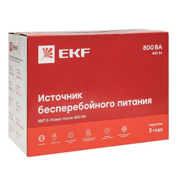 Источник Бесперебойного Питания Line-interactive E-Power SSW 200 800 ВА