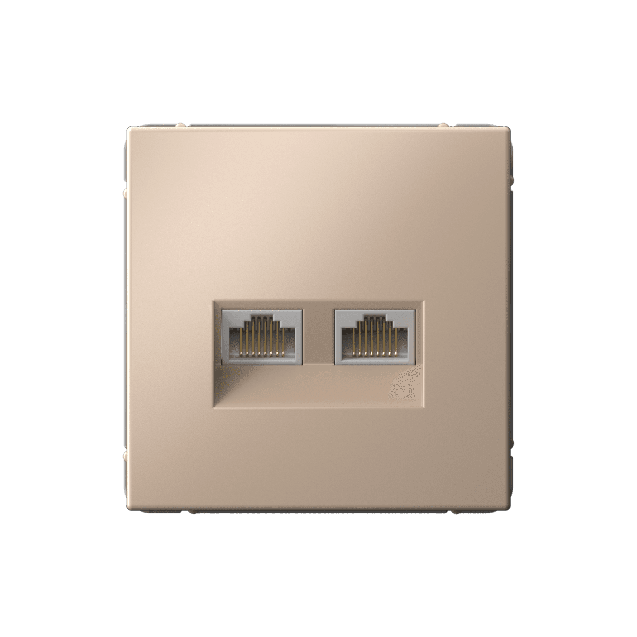 ARTGALLERY РОЗЕТКА двойная компьютерная RJ45+RJ45, кат. 5е, механизм, ПЕСОЧНЫЙ
