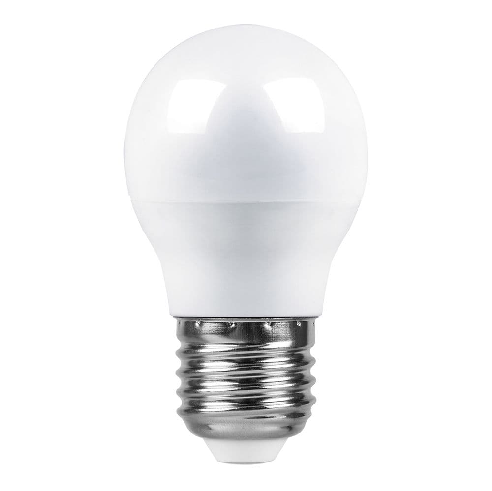 Лампа светодиодная LED 7вт Е27 белый шар